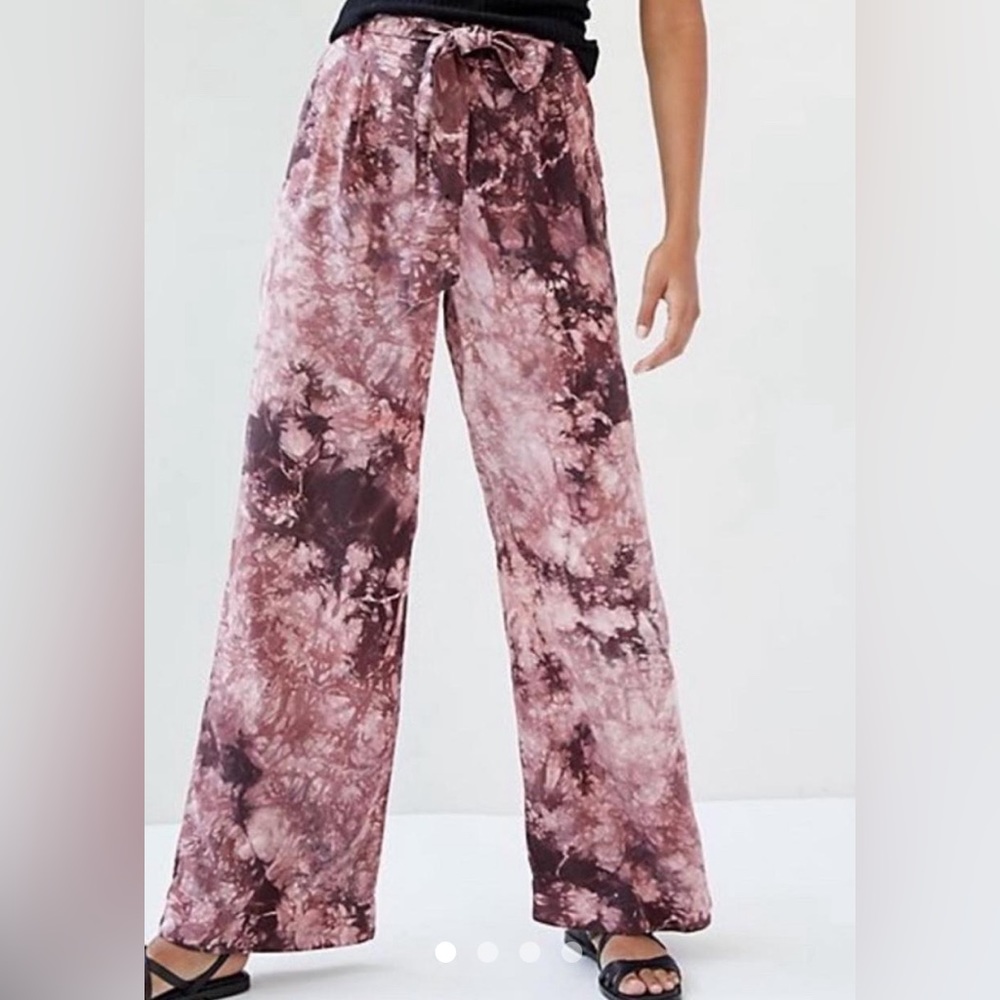 Anthropologie tie-dye cotton pants